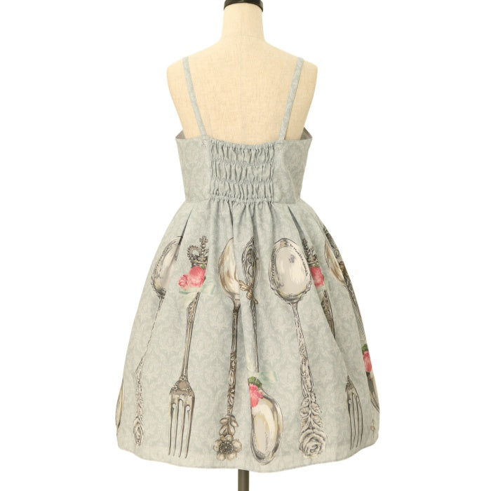 Emily Temple Cute トリアノンワンピース USED】トリアノンカトラリーキャミワンピース（ブルーグレー） | Emily