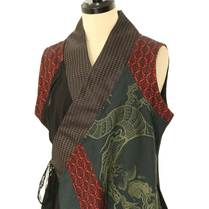 未使用タグ付き】キューティーフラッシュ 着物振袖 アシンメトリー