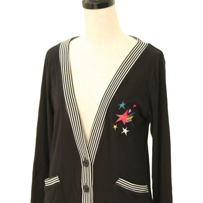 USED】【PEACE NOW/Mサイズ】エビィちゃん刺繍カーディガン | BLACK