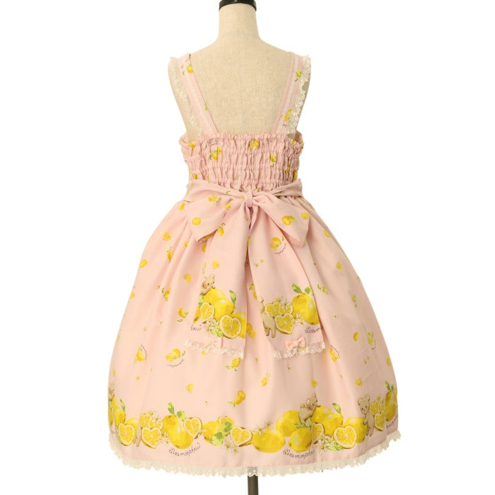USED】Dreaming heart♡Lemonリボンジャンパースカート