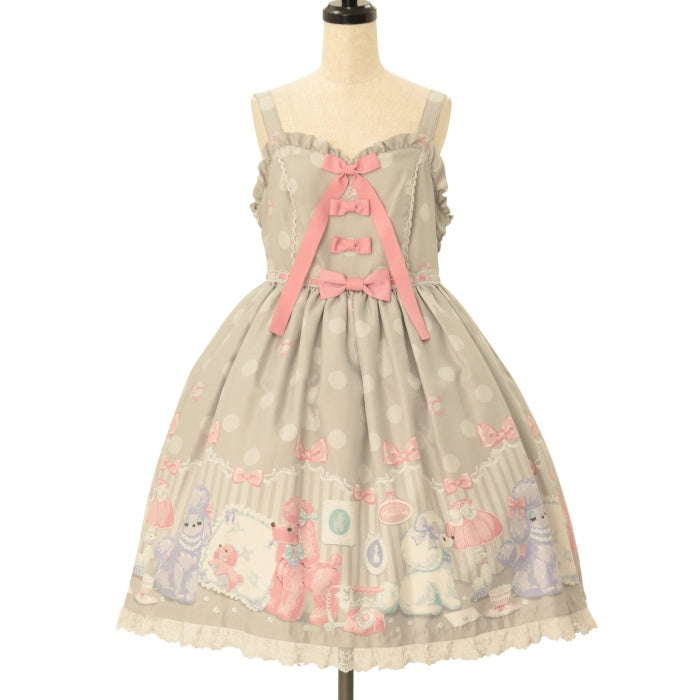 Angelic Pretty ジャンパースカート Lovely Poodle USED】Lovely Poodleジャンパースカート | Angelic Pretty Wunderwelt