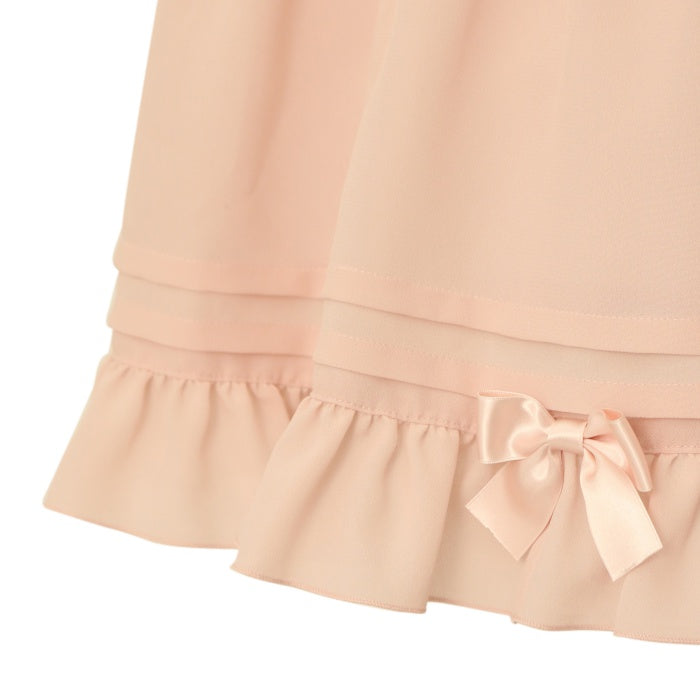 USED】レースアップロングティアードジャンパースカート