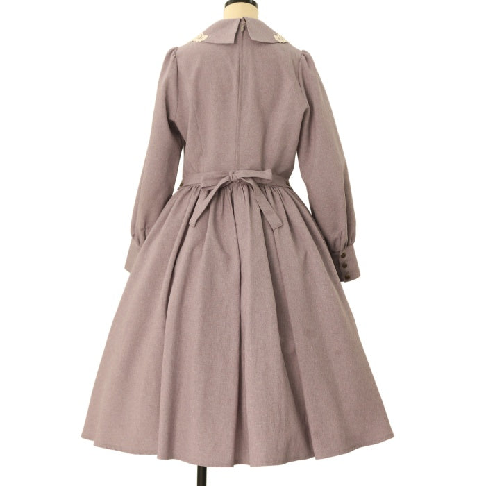 USED】【Lサイズ】セシルワンピース（グレイッシュバイオレット  