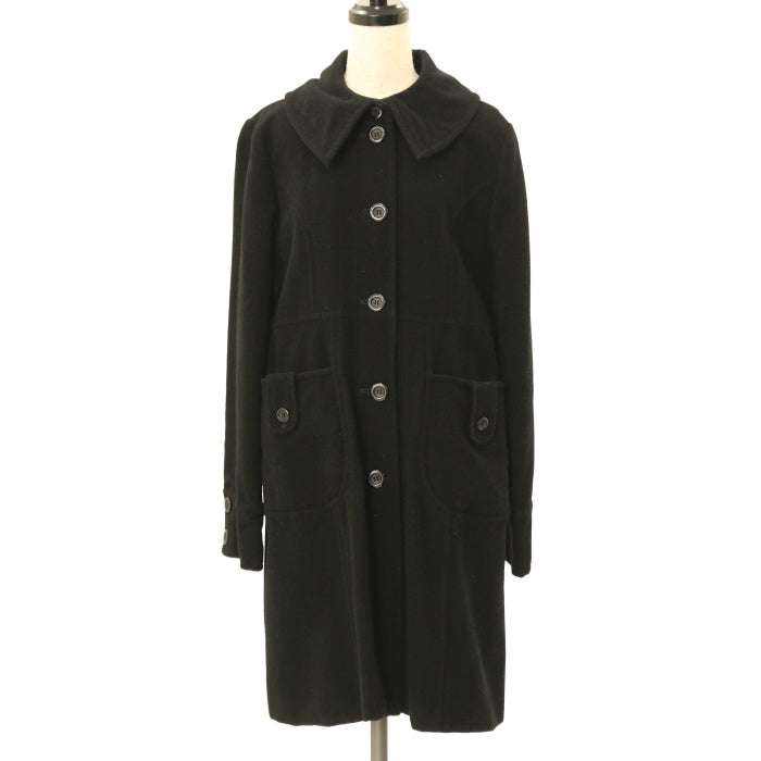 USED】【Mサイズ】ピューリタンカラーウールコート | BLACK PEACE NOW