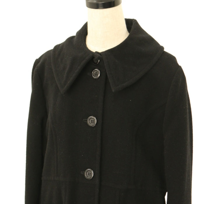 USED】【Mサイズ】ピューリタンカラーウールコート | BLACK PEACE NOW