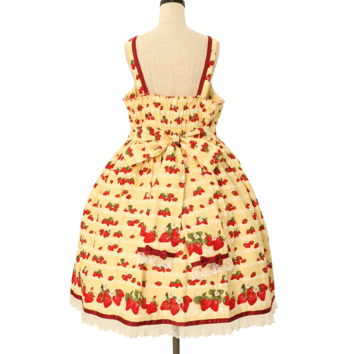 Strawberry harvestあみあげジャンパースカート ToAlice】L1607 Strawberry cake ジャンパースカート - To Alice ワンピース