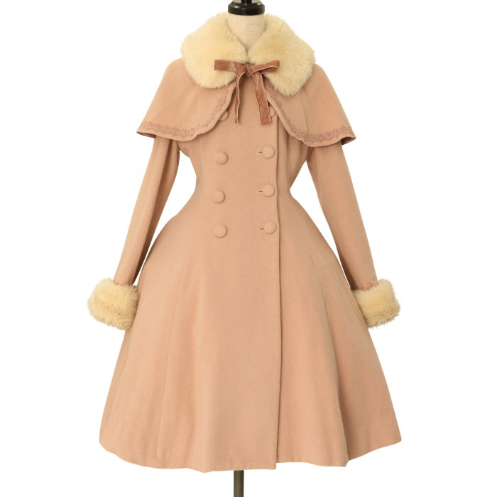 メアリーマグダレンMary Magdalene ケープ付きミディコートコート