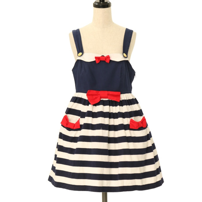 USED】マリンボーダージャンパースカート | Angelic Pretty | ロリータ 