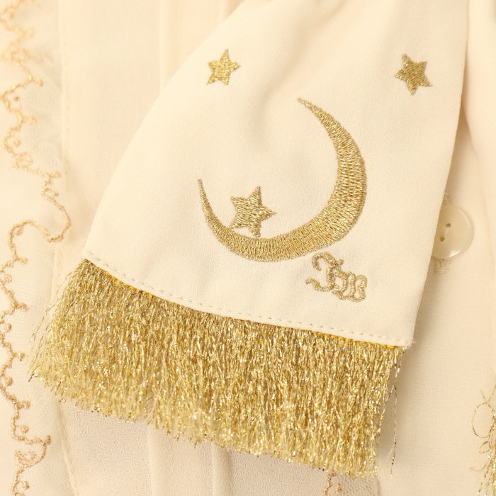 USED】【Mサイズ】月と星の刺繍ブラウス | Innocent World | ロリータ 