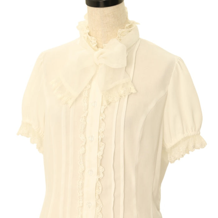 Innocent World オーガンジーリボンブラウス USED】オーガンジーリボンブラウス | Innocent World Wunderwelt