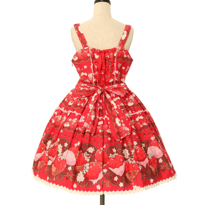 USED】Creamy Berry Fairy Dream 柄ジャンパースカート | BABY USED】Creamy Berry Fairy Dream 柄ジャンパースカート | BABY