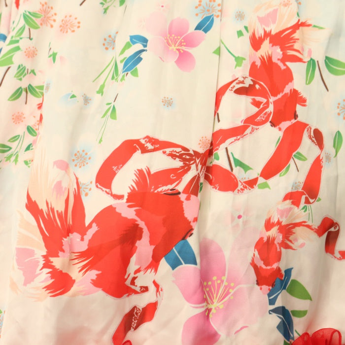 15日処分！最終お値下げ⭐︎未使用 トリプルフォーチュン 金魚柄スカート Triple fortune トリプルフォーチュン 金魚柄 スカート ネイビー