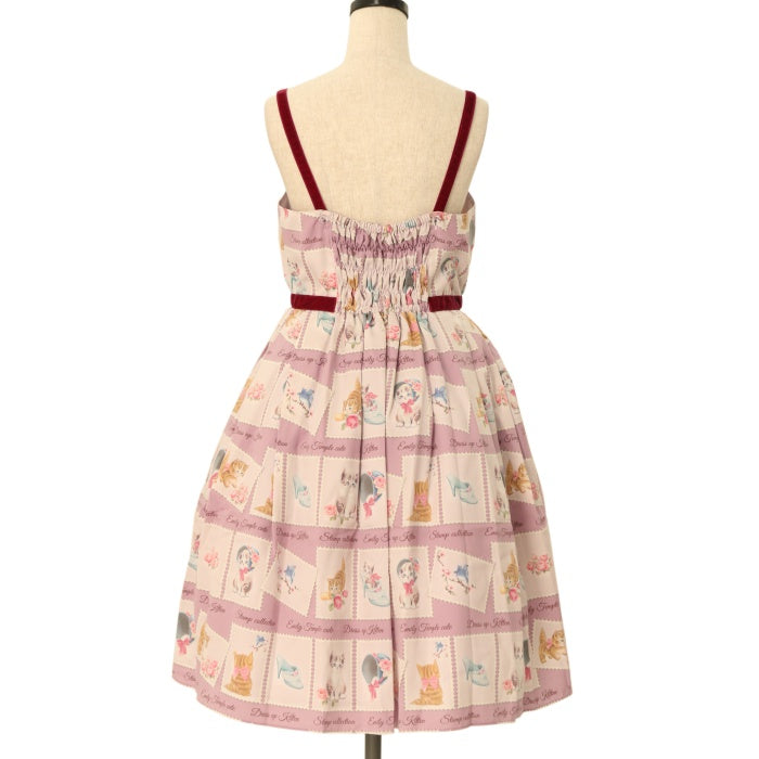 Kitten Stamp Collectionキャミソールワンピース USED】Kitten Stamp Collectionキャミソールワンピース | Emily