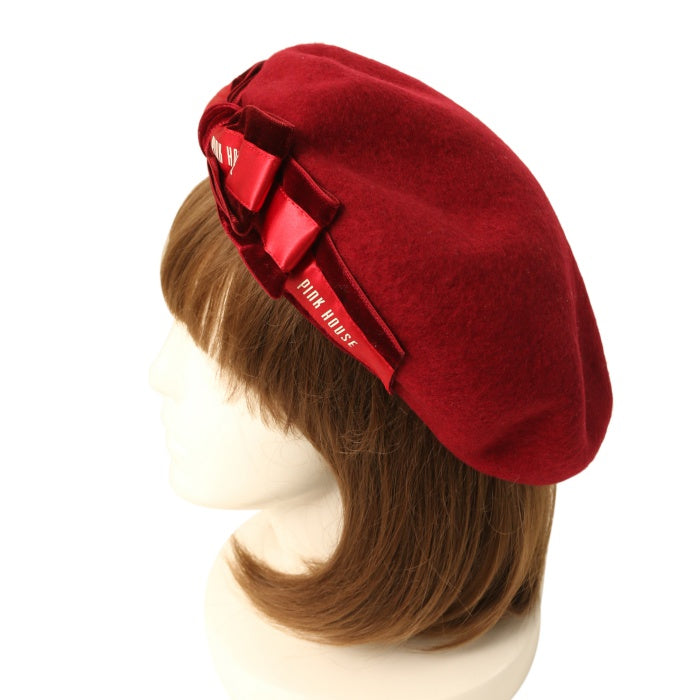 USED】【PINK HOUSE × misako aoki】ロゴリボンベレー | PINK HOUSE