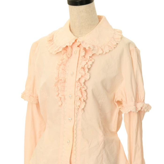 BabyThe ファッション お袖取り外し ハートレース カットソー