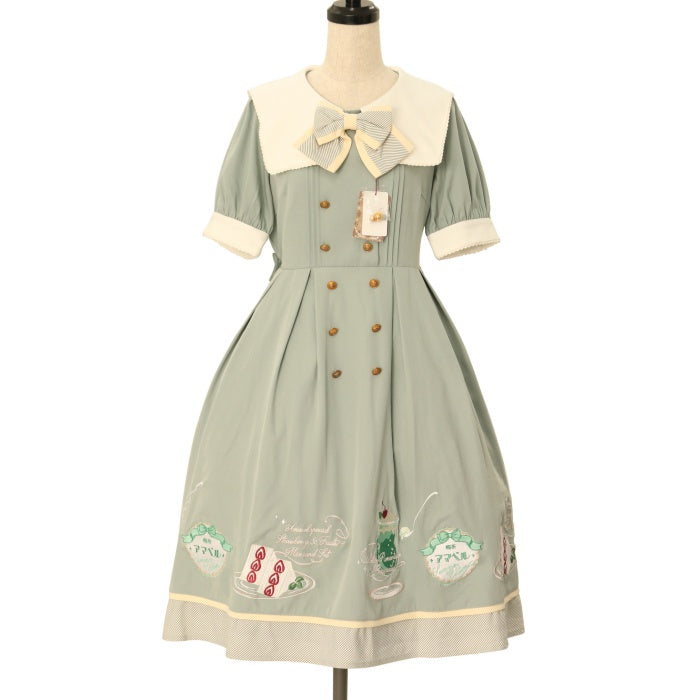 Amavel 喫茶アマベルのクリームソーダワンピース USED】喫茶アマベルのクリームソーダワンピース | Amavel Wunderwelt