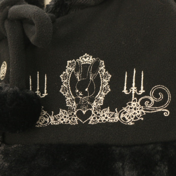 h.NAOTO FRILL ケープ付きうさぎ刺繍コート USED】FRILL ケープ付きうさぎ刺繍コート | h.NAOTO | ロリータ