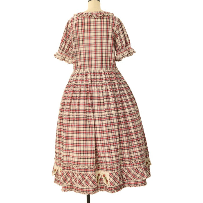 ジーザスディアマンテ・タータンチェックティアードワンピース