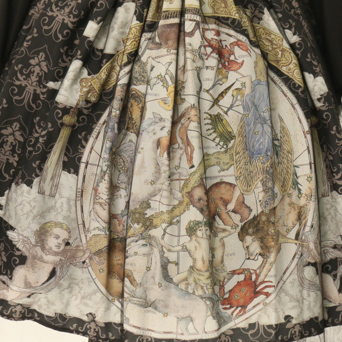 【SALE!!】RED VALENTINO チュール フレアワンピース ドレス レッド ヴァレンティノ レンタルドレス｜ベージュのひざ丈ドレス