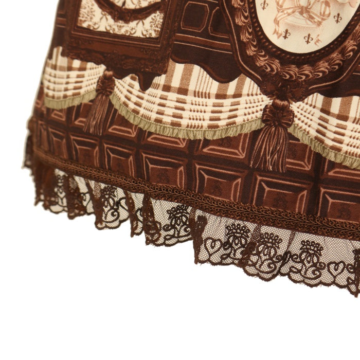 アンジェリックプリティMusee du Chocolat スカート Angelic Pretty - Musee du Chocolat エシャルプ付 Angelic