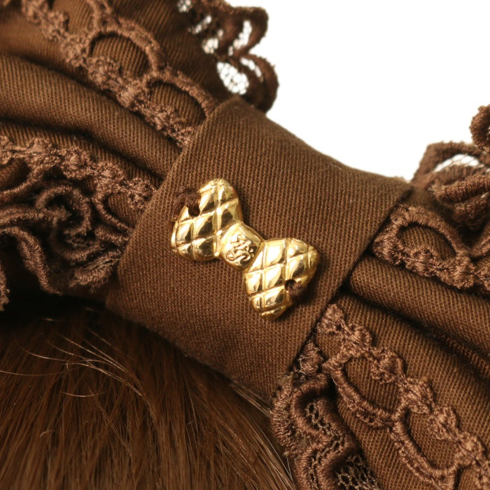 【中古】Sweetくるりんカチューシャ(ブラウン) Sweet Curling Head Bow by Angelic Pretty