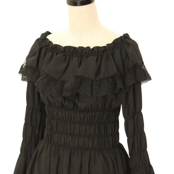【USED品/ATELIER-PIERROT】レースシャーリング姫袖ブラウス　白 楽天市場】【中古】ATELIER PIERROT / レースシャーリング姫袖