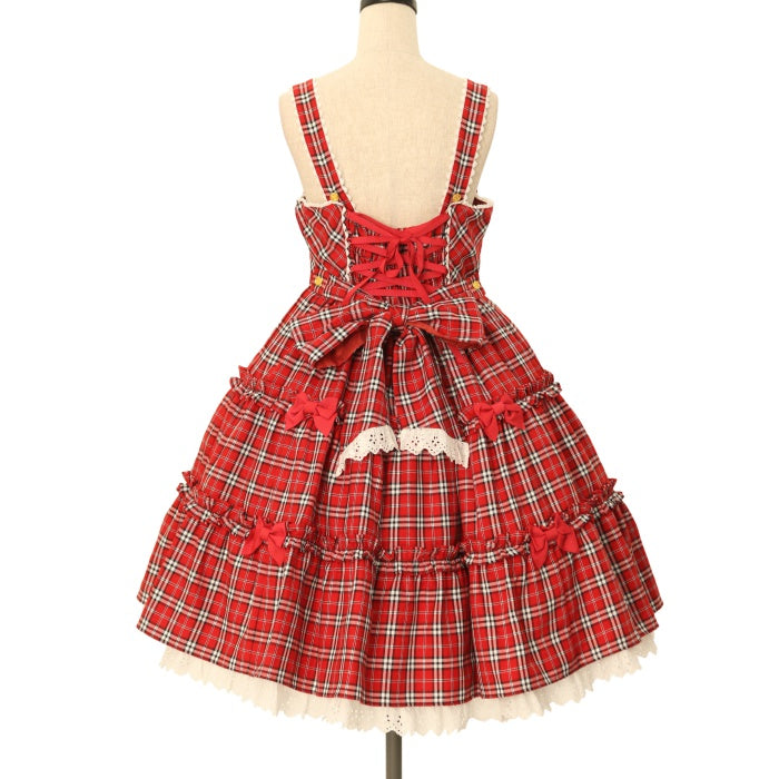 Angelicpretty cute candy checkジャンパースカート