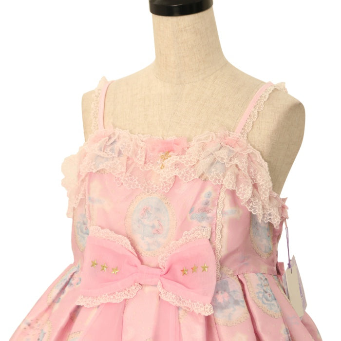 Angelic Pretty Milky Cross JSK ジャンスカ ピンク USED】Milky Crossジャンパースカート | Angelic Pretty | ロリータ