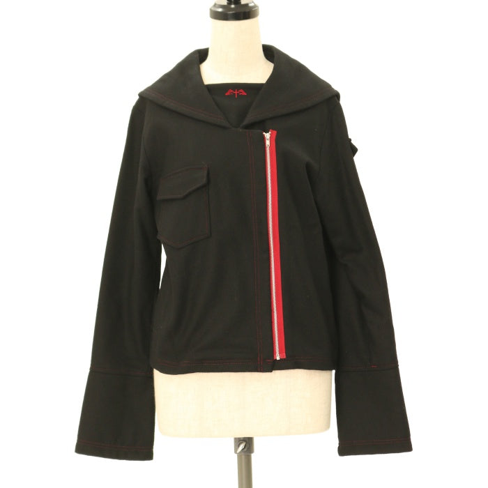 USED】【PEACE NOW/Mサイズ】羽十字刺繍セーラージャケット | BLACK
