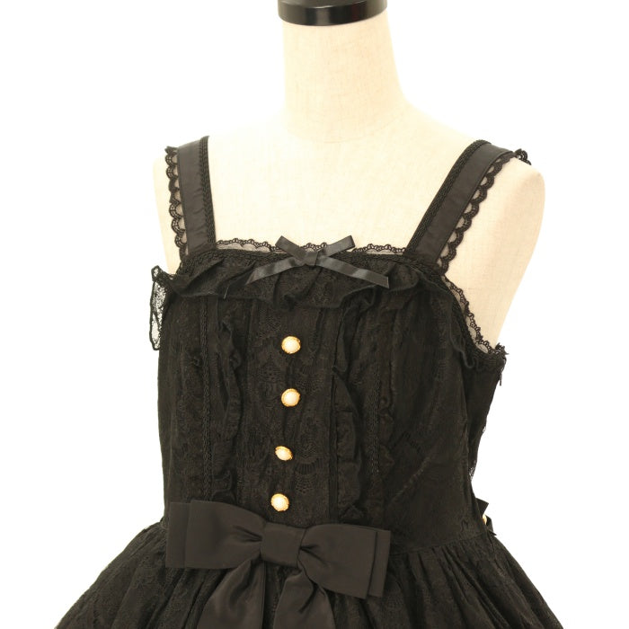 Angelic Pretty アンティークドールJSK 黒 ジャンパースカート