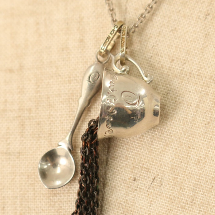 新品 Q-pot. グラブル ベリアル アップルポイズンスプーン ネックレス