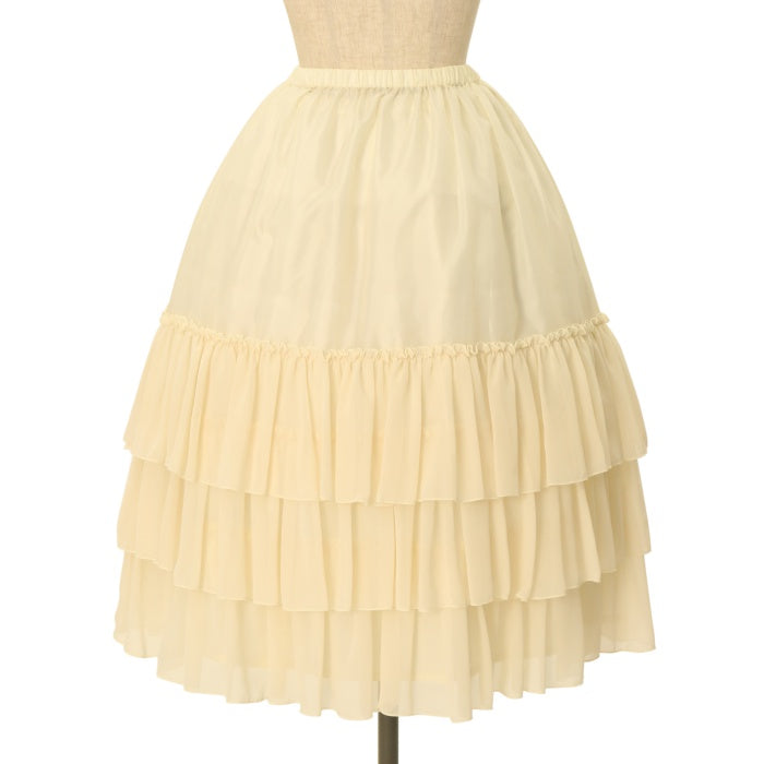 【美品】ヴィクトリアンメイデン　ロングシフォンアンダースカート USED】ロングシフォンアンダースカート | Victorian Maiden | ロリータ