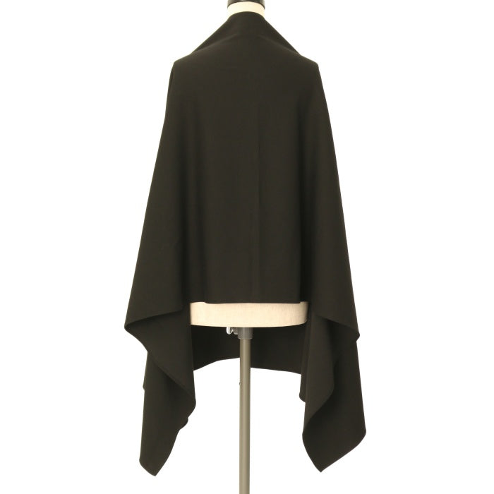 atelier boz マント ATELIER BOZ】 フード付きミニマントの黒×ボルドーが choice