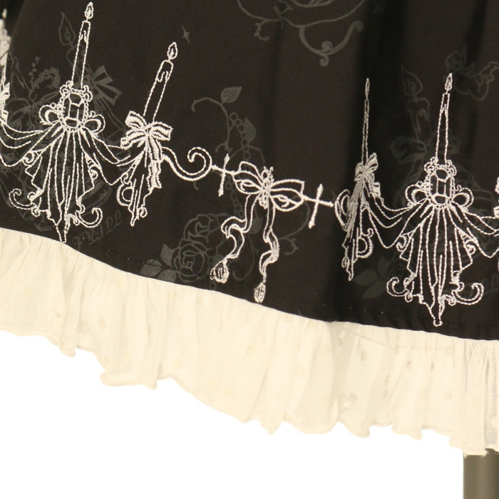USED】FRILL キャンドル刺繍ドレープスカート | h.NAOTO | ロリータ