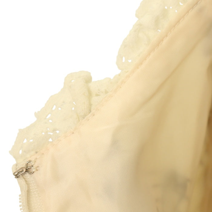 USED】Melody Noteベルト付ジャンパースカート（オフホワイト