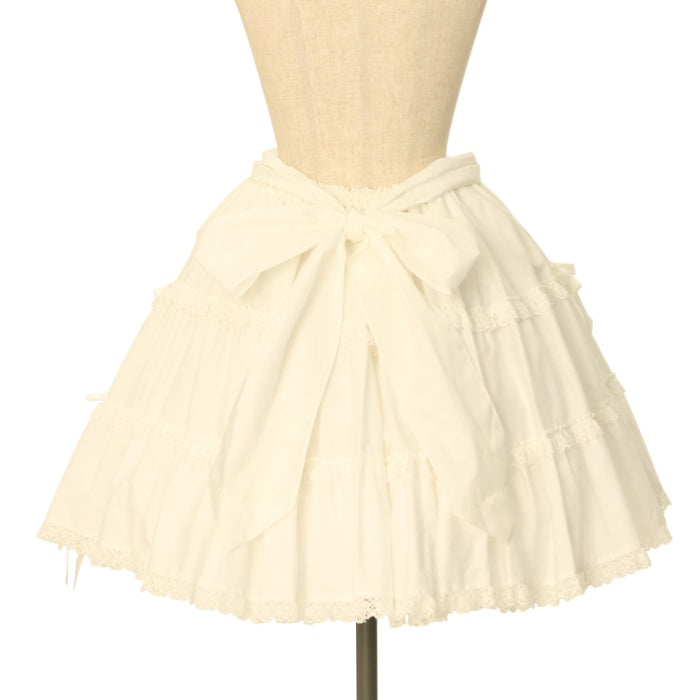 morphose初期　両山レースティアードスカート USED】両山レース無地ティアードスカート | metamorphose | ロリータ