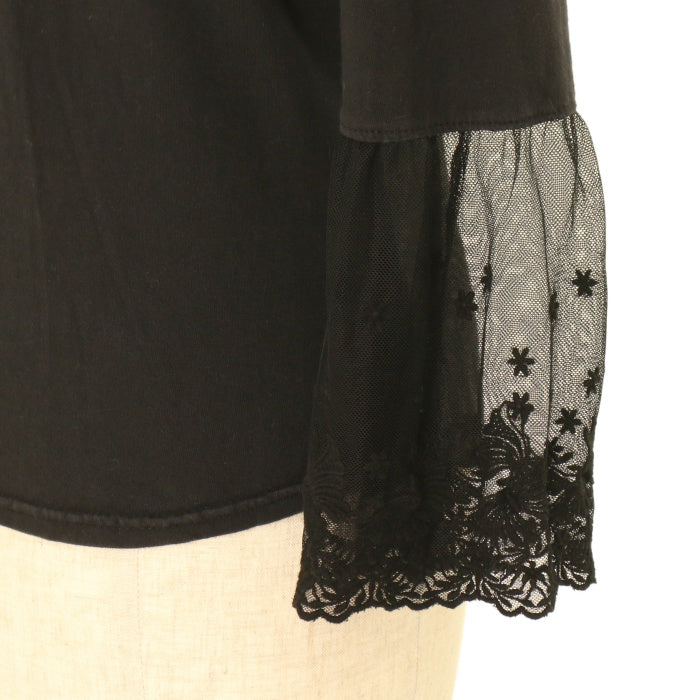 USED】【H.Jelly/Honey】蝶バラプリントスクエアネックレース袖