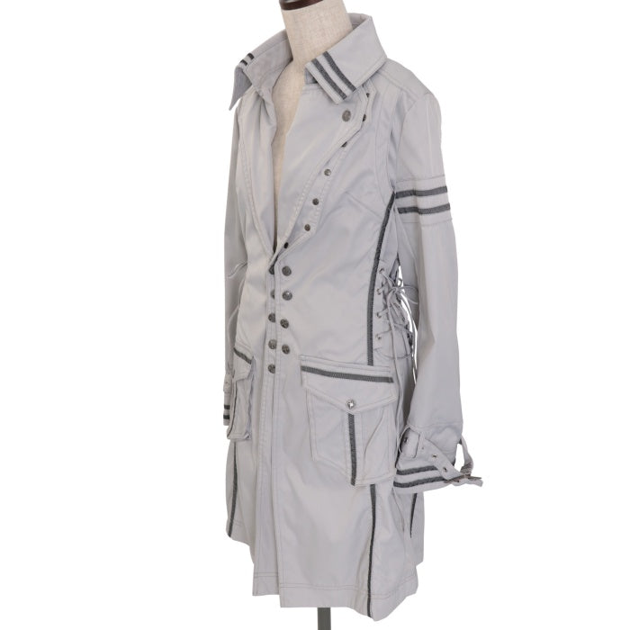 USED】croce アシンメトリーカラーサイドレースアップジャケット | Ozz