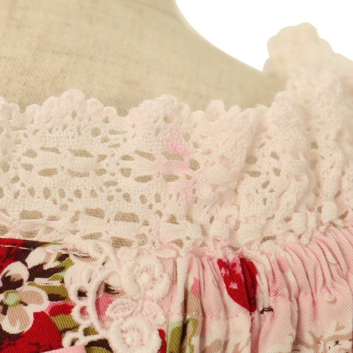 2005年版　シュガーブーケ柄シャーリングワンピース　オフ白 2005年版シュガーブーケ柄シャーリングワンピースオフ白