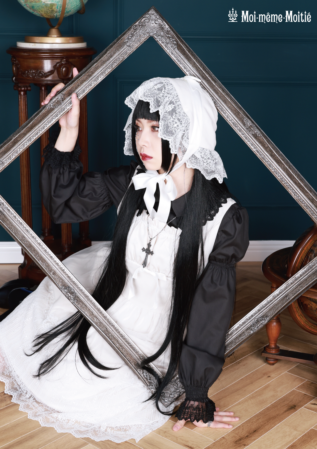 Moi-même-Moitié 燭台エンブレムボンネット モワメームモワティエ 燭台エンブレムボンネット | Moi-même-Moitié | ロリータ