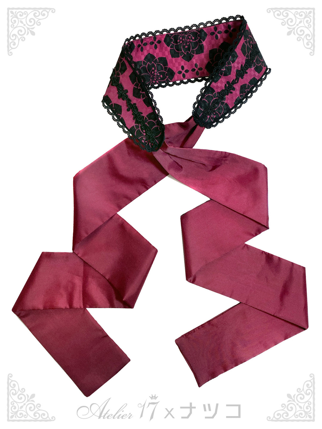 Rosa chinensis Japanese Style Waist Ribbon | Atelier 17